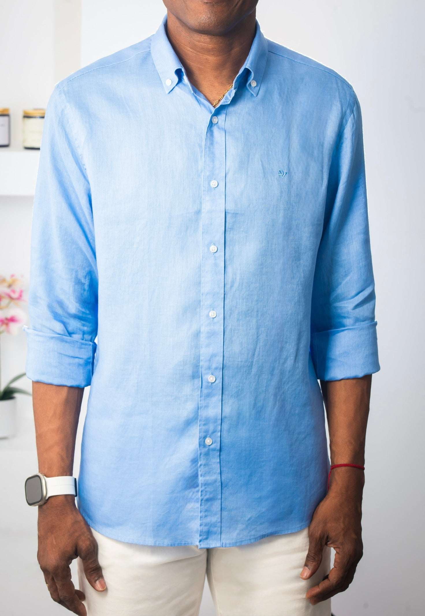 Light Blue Linen Shirt