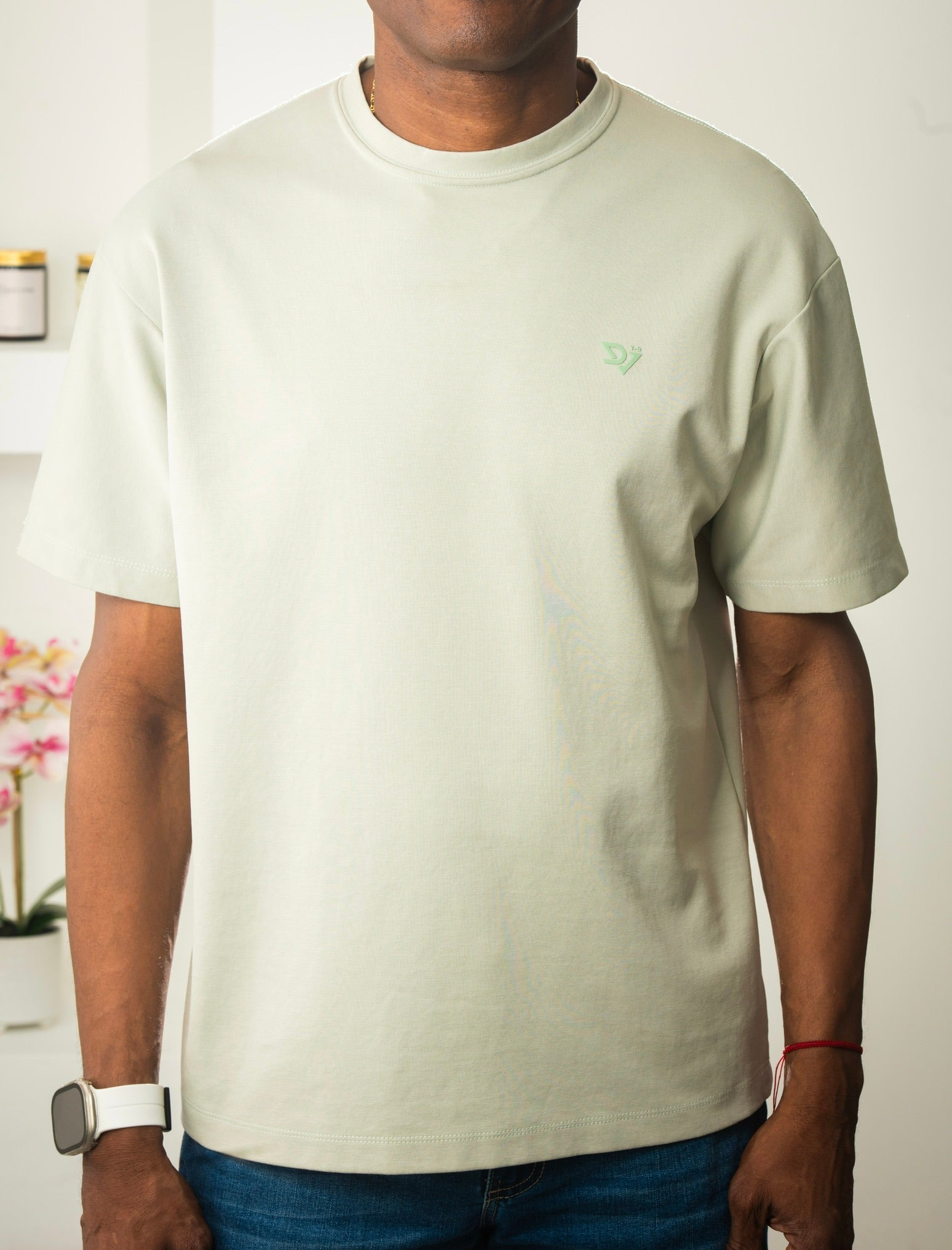 Camiseta Oversize Katar Verde Agua